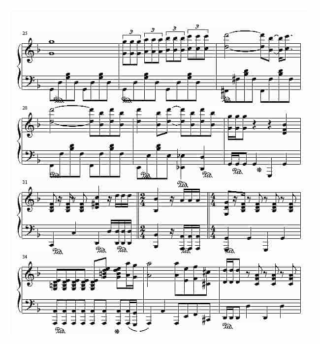 巴哈-Bach, Johann Sebastian 触技曲 80（钢琴名人名曲)_第3张