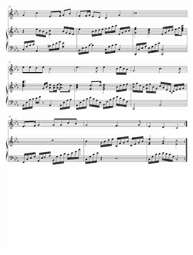 宗教音乐 愿神怜悯我们 钢琴谱_第3张