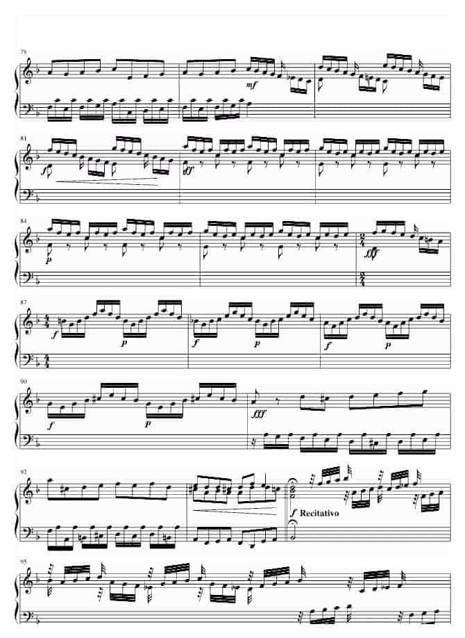巴哈 Bach, Johann Sebastian d小调托卡他与赋格_第5张