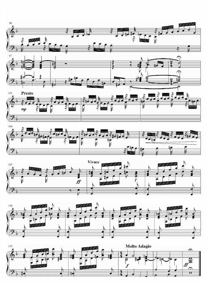 巴哈 Bach, Johann Sebastian d小调托卡他与赋格_第6张