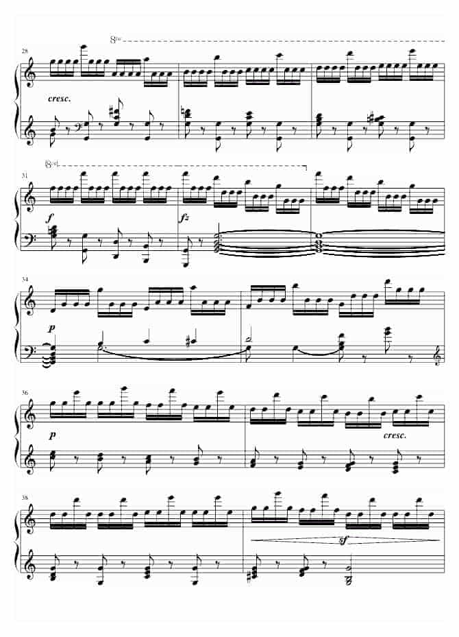 车尔尼 Czerny C大调练习曲 车尔尼Op740 No7_第3张