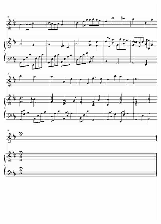 帕赫贝尔 Pachelbel Canon in D 钢琴谱_第4张