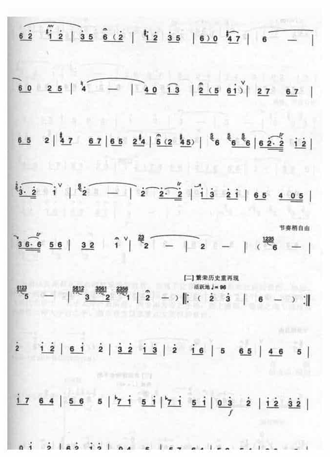 陶埙曲谱精选【独乐寺怀古】苏友民 陆金山曲_第2张