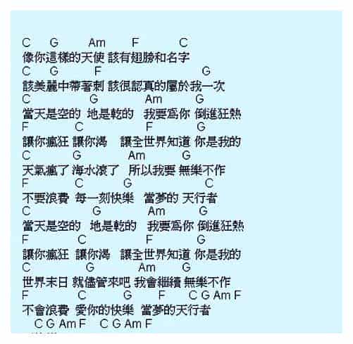 尤克里里图片谱【无乐不作】UKULELE弹唱曲谱_第2张