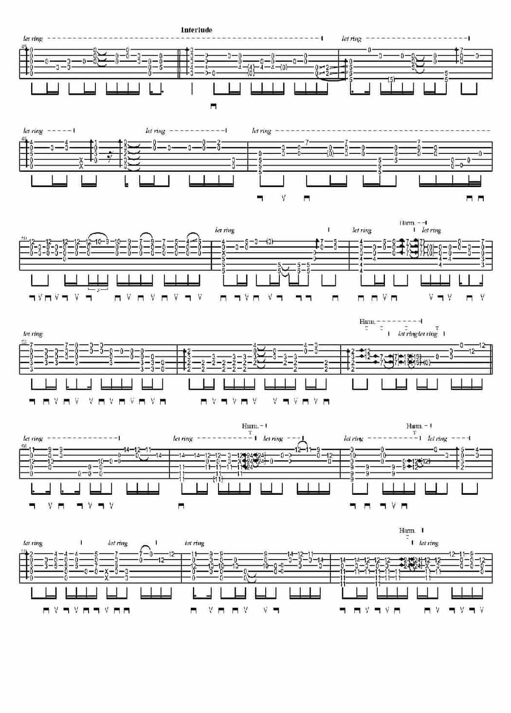 押尾光太郎吉他曲谱【Oasis】押尾桑指弹吉他图片谱_第3张