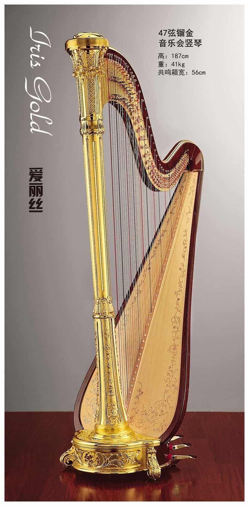萨尔维(Salvi)竖琴【爱丽丝 金】图片及参数_第1张