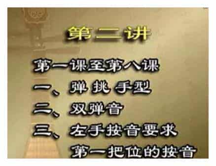 曲文军琵琶教程视频《第二讲》弹挑手型,双弹音,左手按音要求
