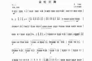 扬琴曲谱：金蛇狂舞