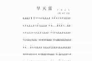 旱天雷扬琴曲谱