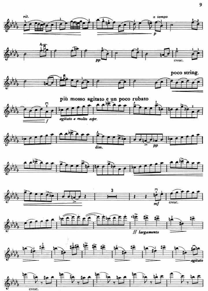 小提琴歌谱【忧郁小夜曲】柴可夫斯基_第2张