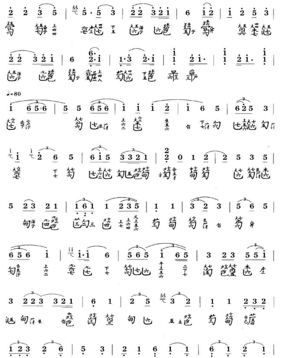古琴考级曲目：八级【梅花三弄】古琴考级曲集_第6张
