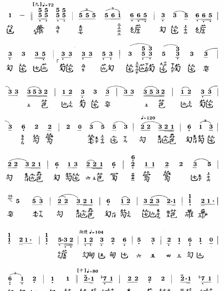 古琴考级曲目：八级【梅花三弄】古琴考级曲集_第7张
