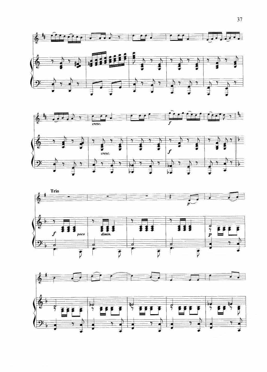 小号独奏曲选1【愉快的行列】朱起东/编_第3张