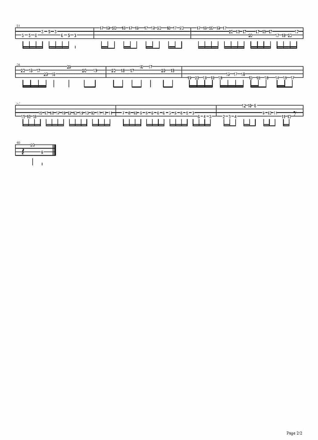贝司乐谱【第七级bass独奏曲 】Bass谱_第2张
