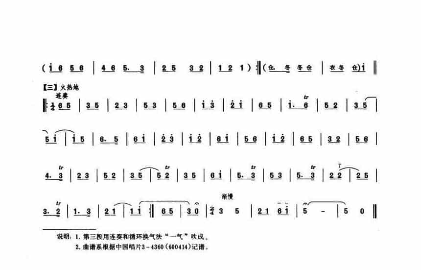 唢呐独奏乐曲【东方赞】戏曲曲牌 赵春峰演奏谱_第3张