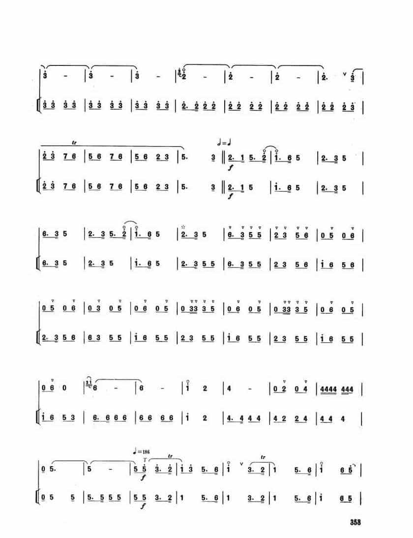 唢呐独奏乐曲【普天乐】民间乐曲 刘炳琴演奏谱_第5张