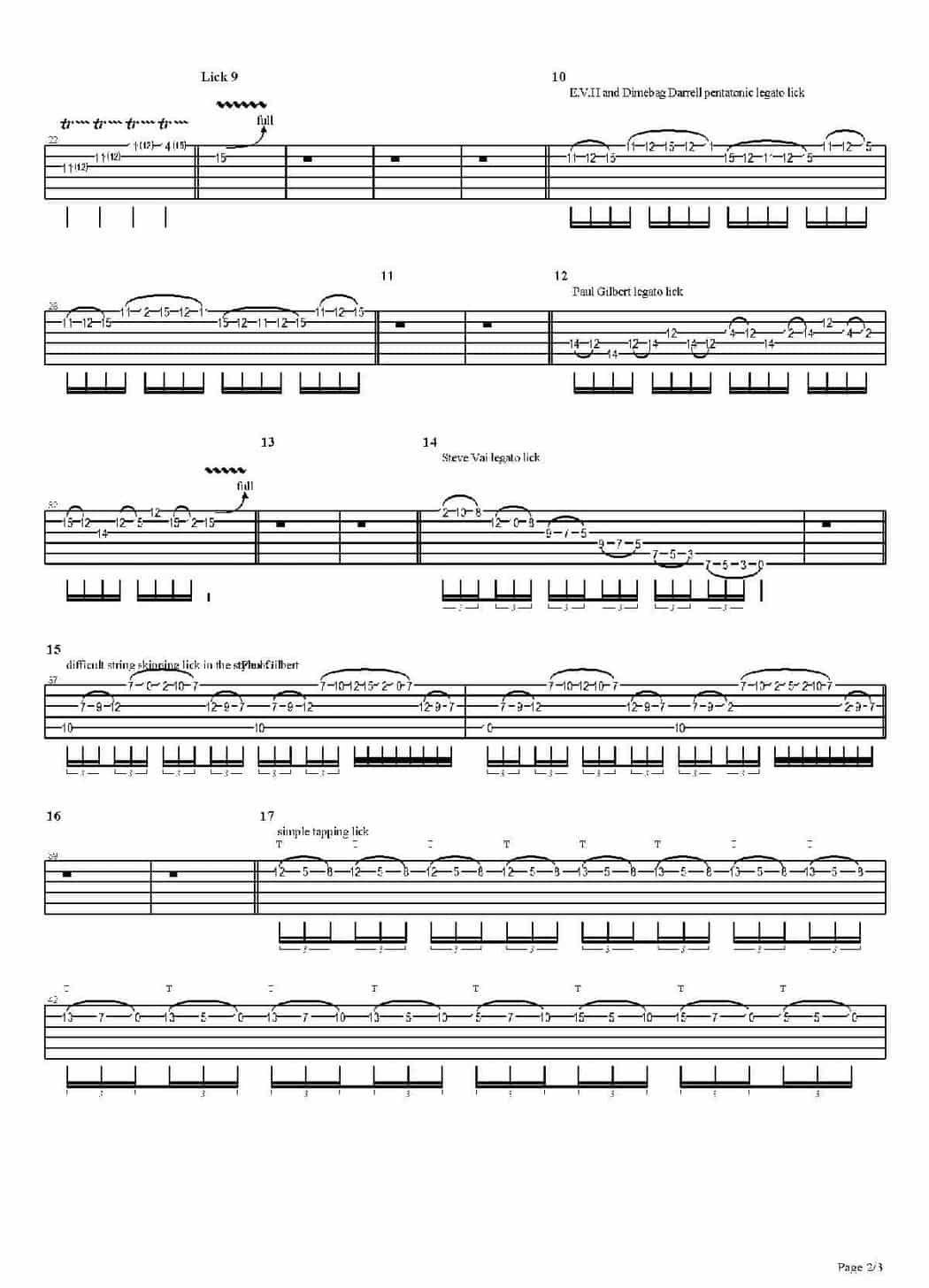 电吉他练习谱《Heavy Exercises - 25 Essential Metal Licks》_第2张