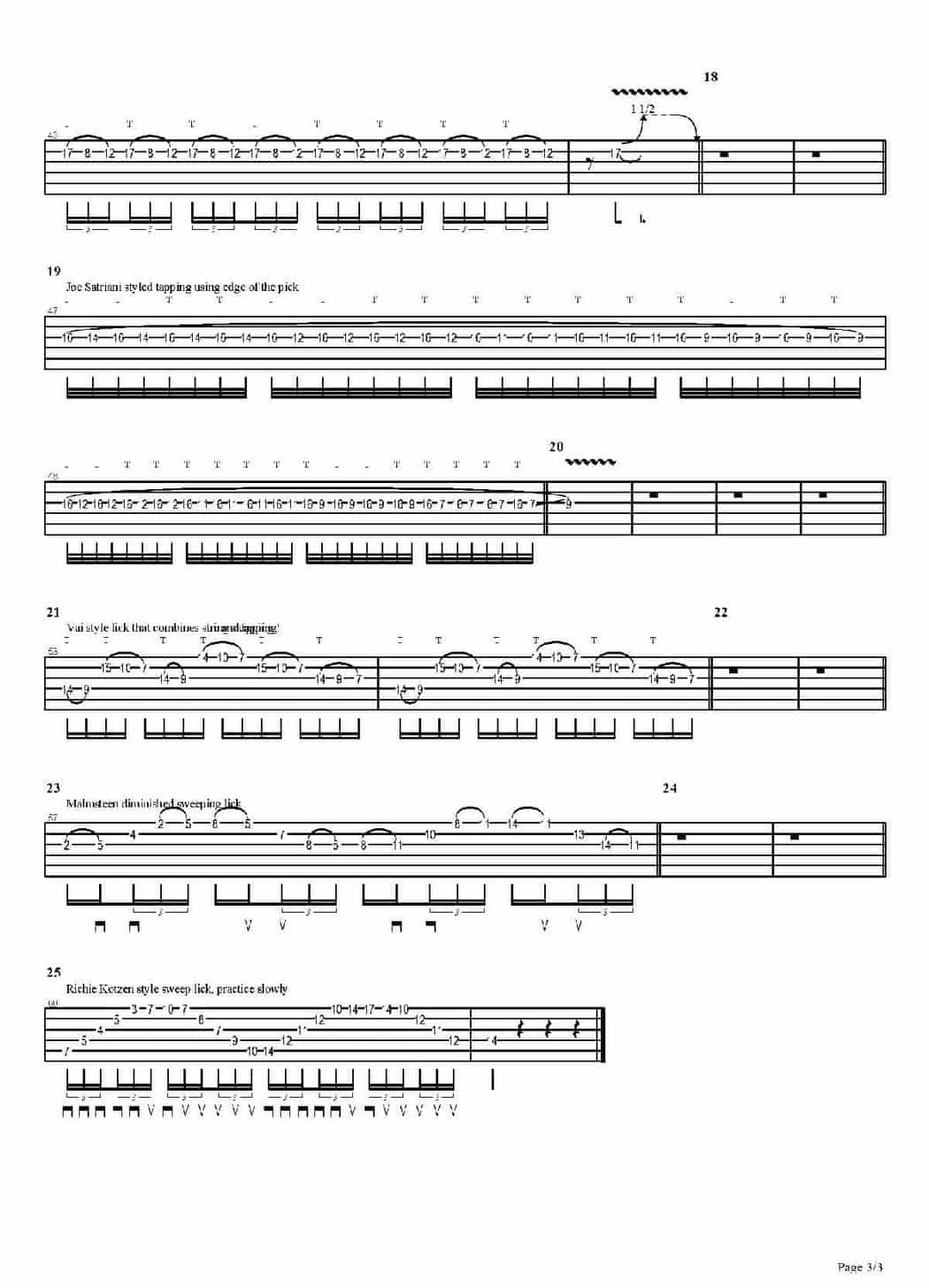 电吉他练习谱《Heavy Exercises - 25 Essential Metal Licks》_第3张