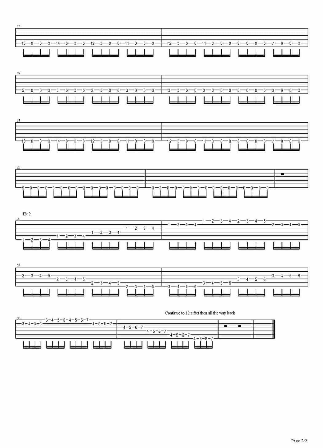 Heavy Metal Guitar School - Metall Riffs - How to Increase speed_第2张