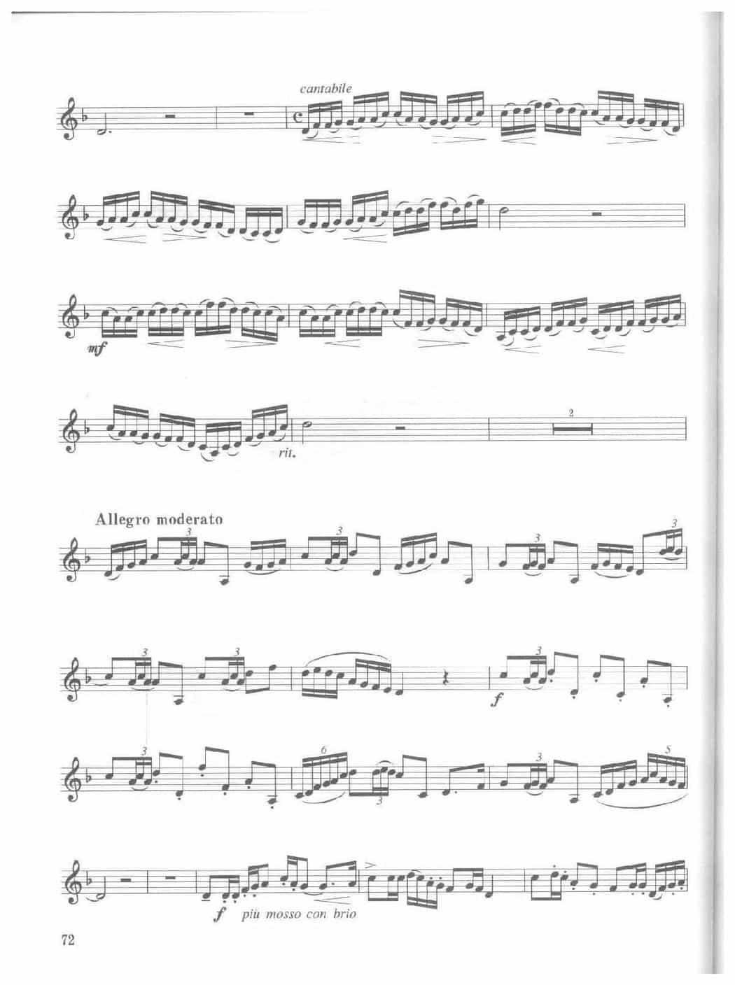 全国小号演奏考级作品集《嘎达梅林主题变奏曲》第五级乐曲_第2张
