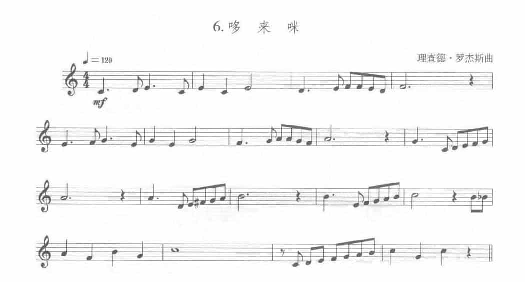 全国小号演奏考级作品集《哆来咪》第一级乐曲_第1张