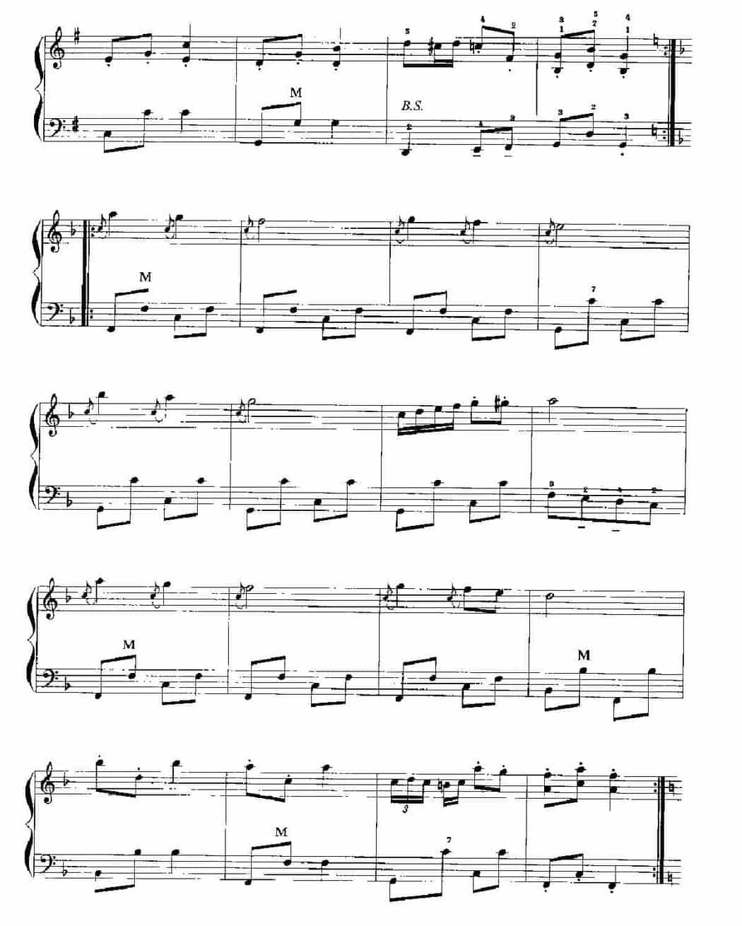 手风琴乐曲谱《微笑波尔卡》_第3张