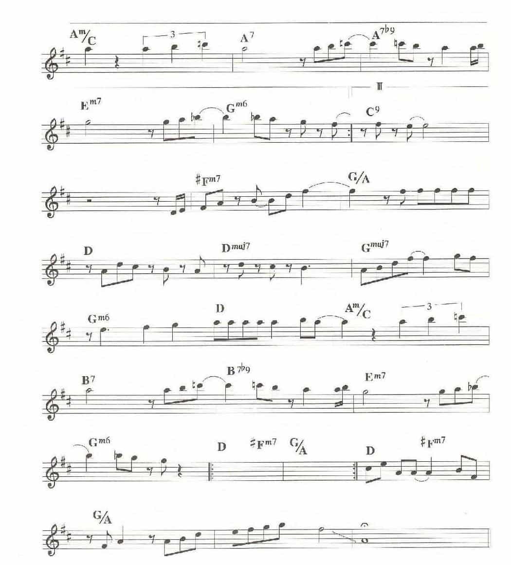 萨克斯乐曲谱《你的爱有多深》bB/bE_第4张