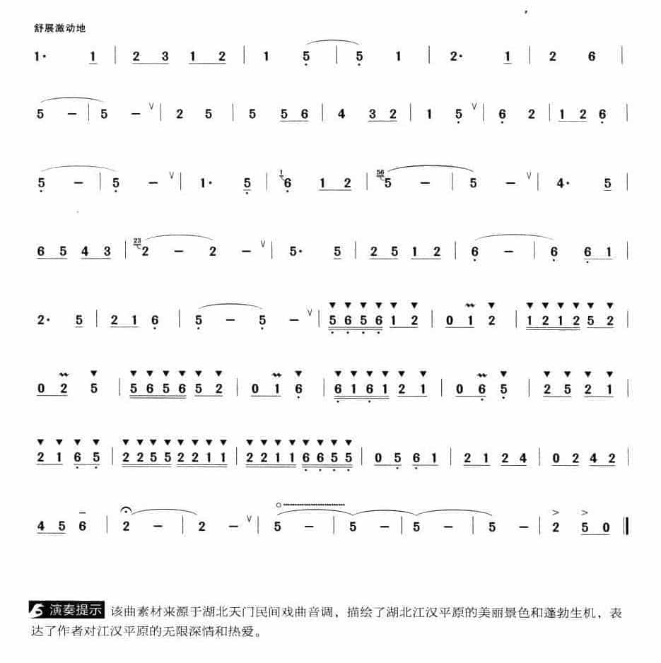 葫芦丝独奏乐曲【江汉春晓】_第2张