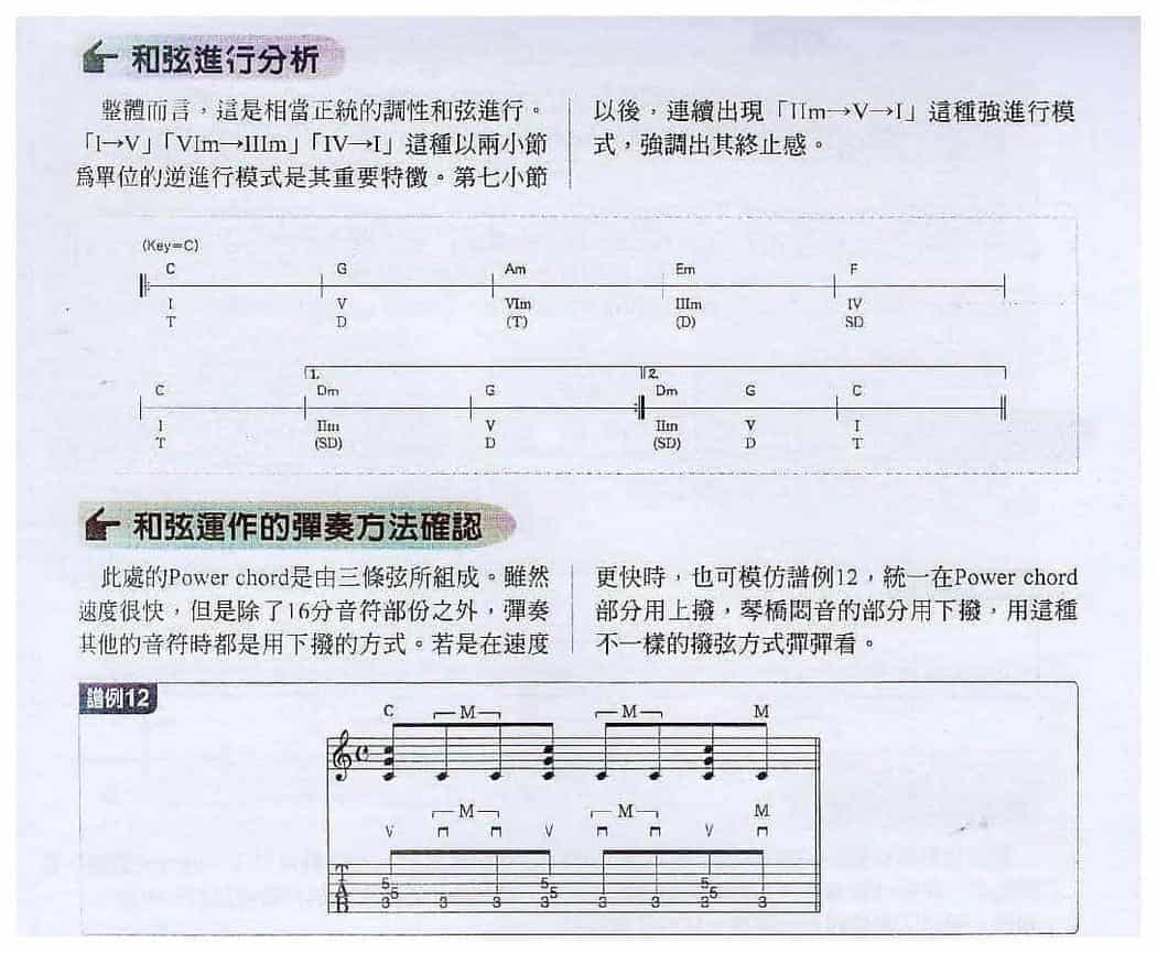 电吉他和弦教学《用Power chord编排调性和弦进行》庞克/另类_第2张