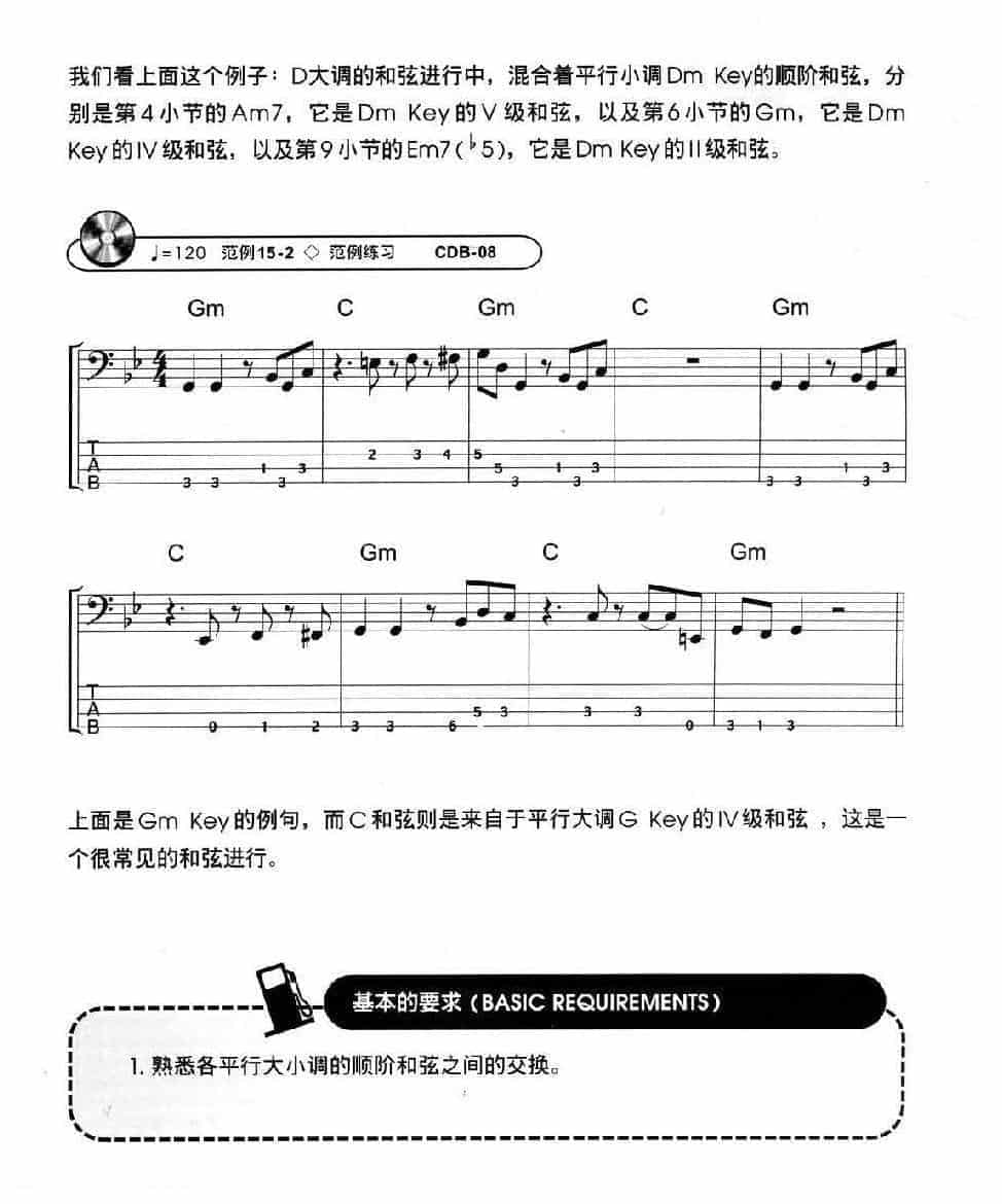 电贝司基础教程《平行大小调及调式互换》_第3张