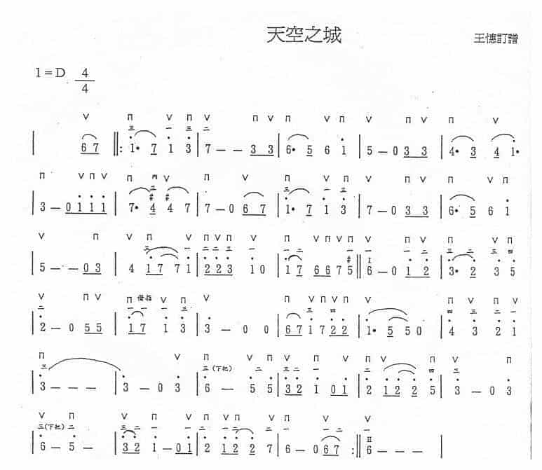 外国陶笛歌曲《天空之城》_第1张