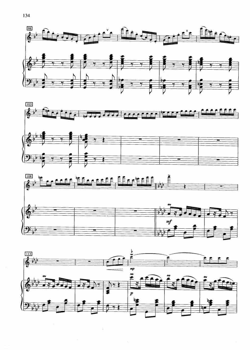 中国长笛曲《帕米尔的春天 The Spring in Parnirs》钢琴伴奏谱长笛分谱_第7张