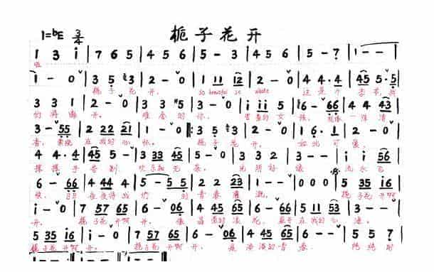 小号简谱【栀子花开】_第1张
