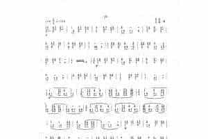 扬琴曲谱：练习曲9