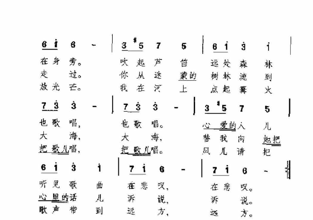 外国民间歌曲简谱：维斯拉河 波兰民歌_第2张