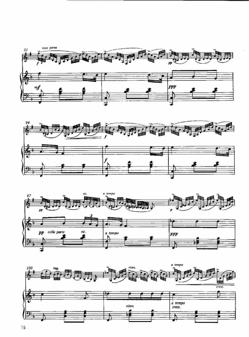 单簧管名曲教学五线谱：“茶花女”幻想曲（附钢琴伴奏谱）意·洛莱格里奥曲_第5张