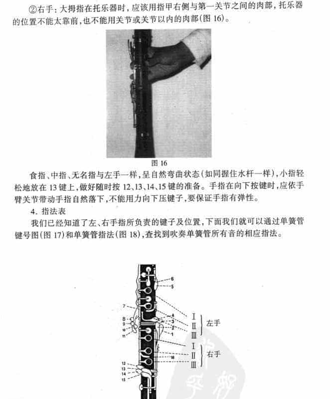 演奏单簧管的基本要求：指法_第4张
