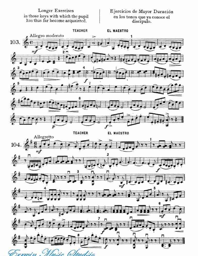 弗朗茨 沃尔法特-小提琴初级练习 作品.38 49-64_第5张