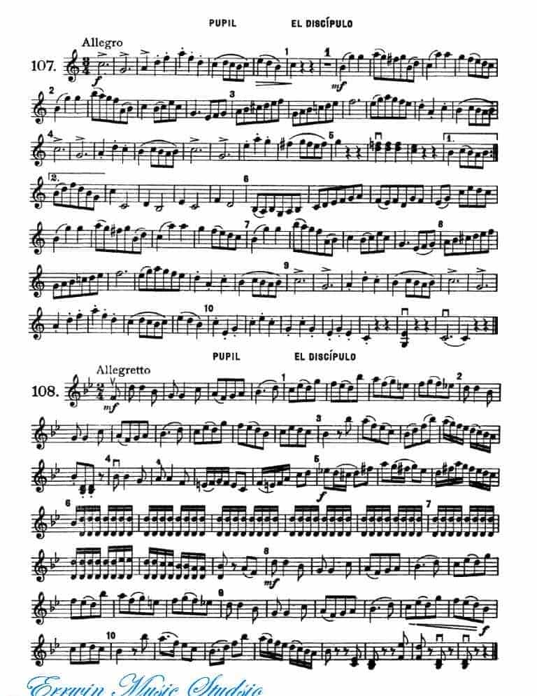 弗朗茨 沃尔法特-小提琴初级练习 作品.38 49-64_第10张