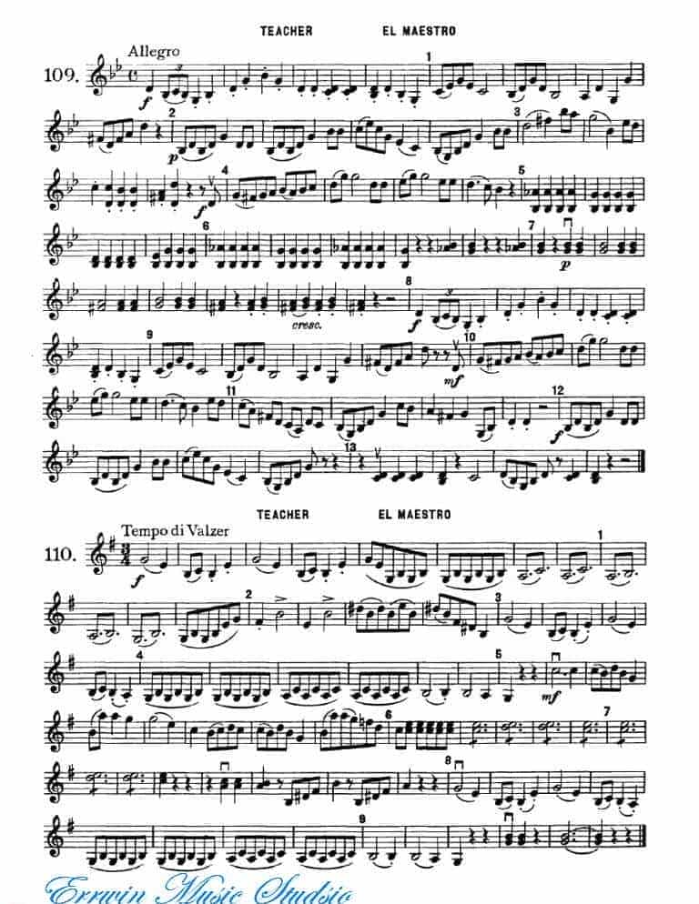 弗朗茨 沃尔法特-小提琴初级练习 作品.38 49-64_第11张