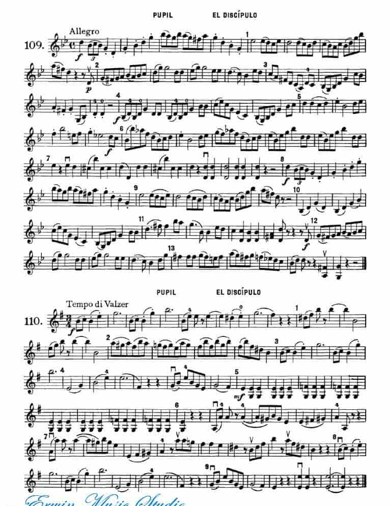 弗朗茨 沃尔法特-小提琴初级练习 作品.38 49-64_第12张