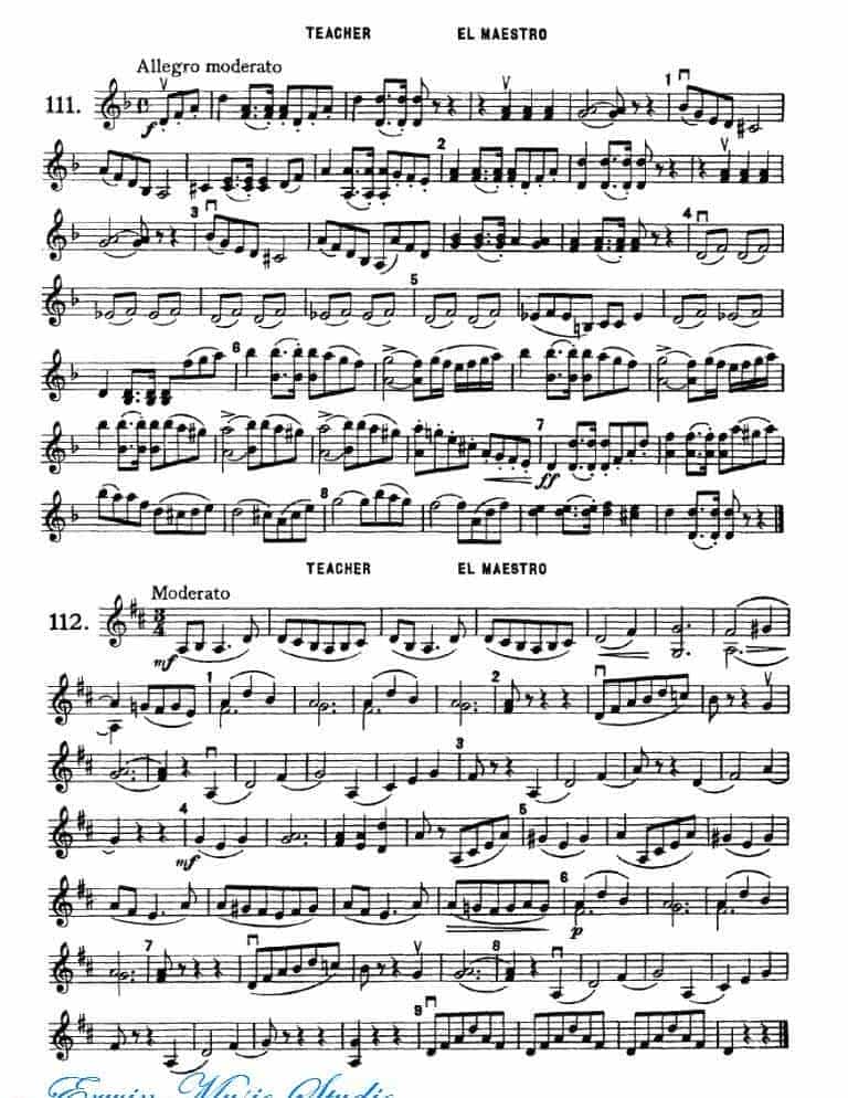 弗朗茨 沃尔法特-小提琴初级练习 作品.38 49-64_第13张