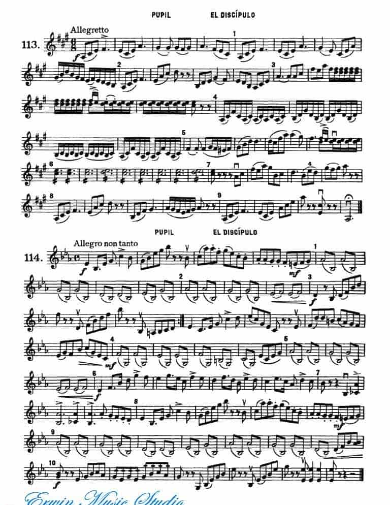 弗朗茨 沃尔法特-小提琴初级练习 作品.38 49-64_第16张