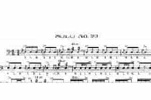 美国军鼓150条精华SOLO系列之《SOLO No.95》
