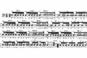 美国军鼓150条精华SOLO系列之《SOLO No.62》