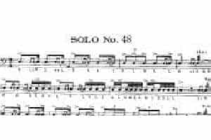 美国军鼓150条精华SOLO系列之《SOLO No.48》