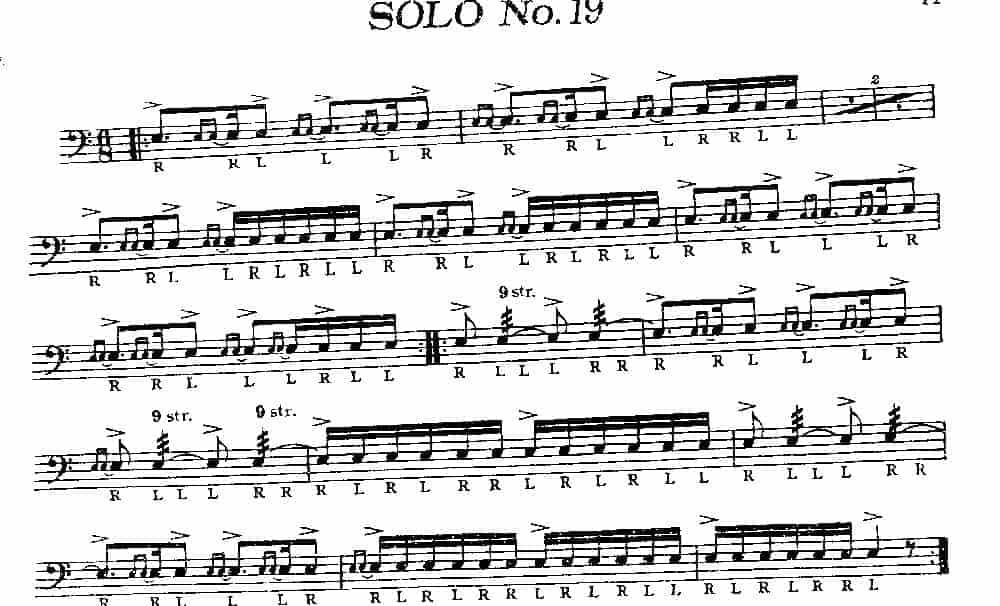 美国军鼓150条精华SOLO系列之《SOLO No.19》_第1张
