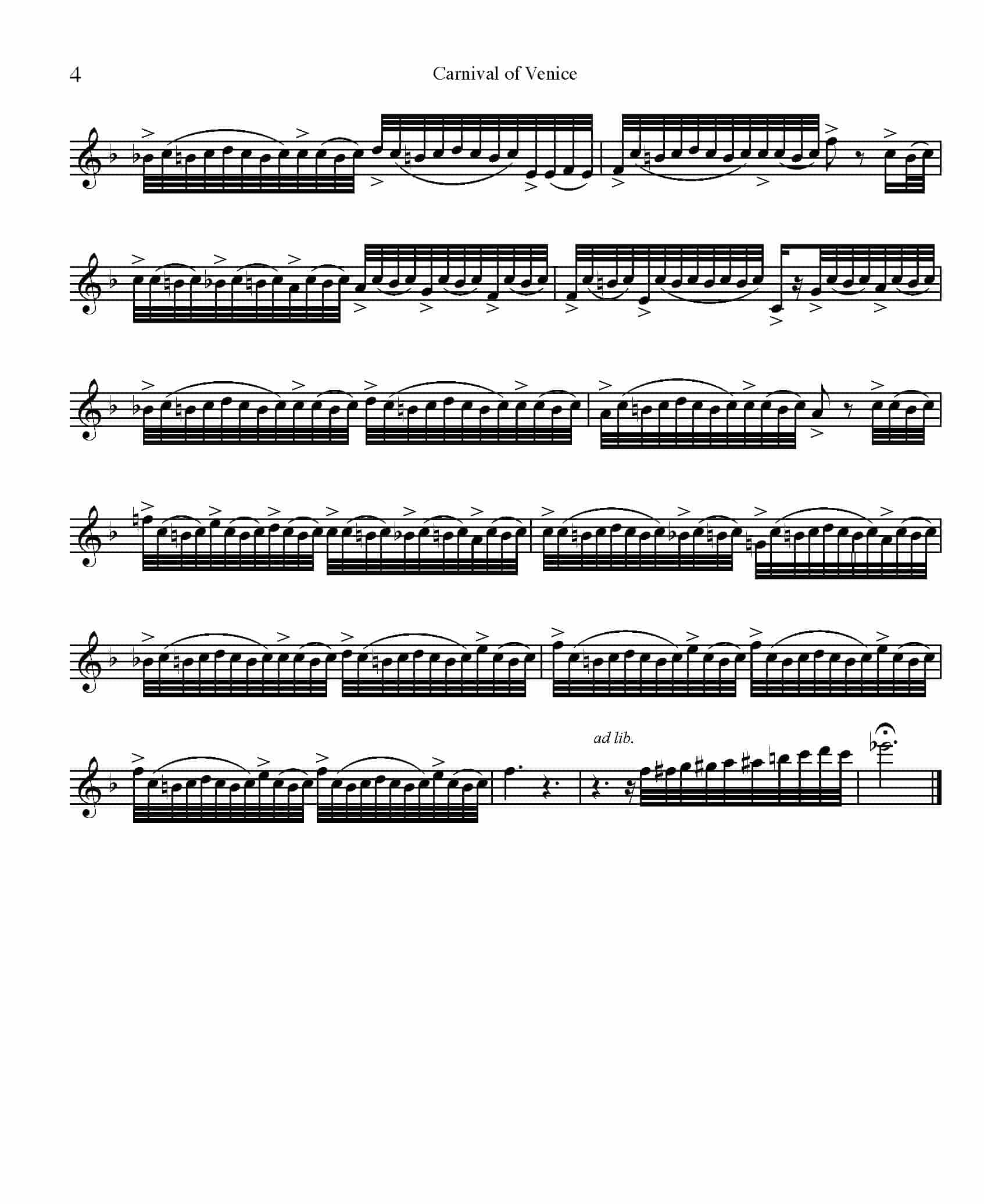 威尼斯狂欢节变奏曲 Carnival of Venice_第4张
