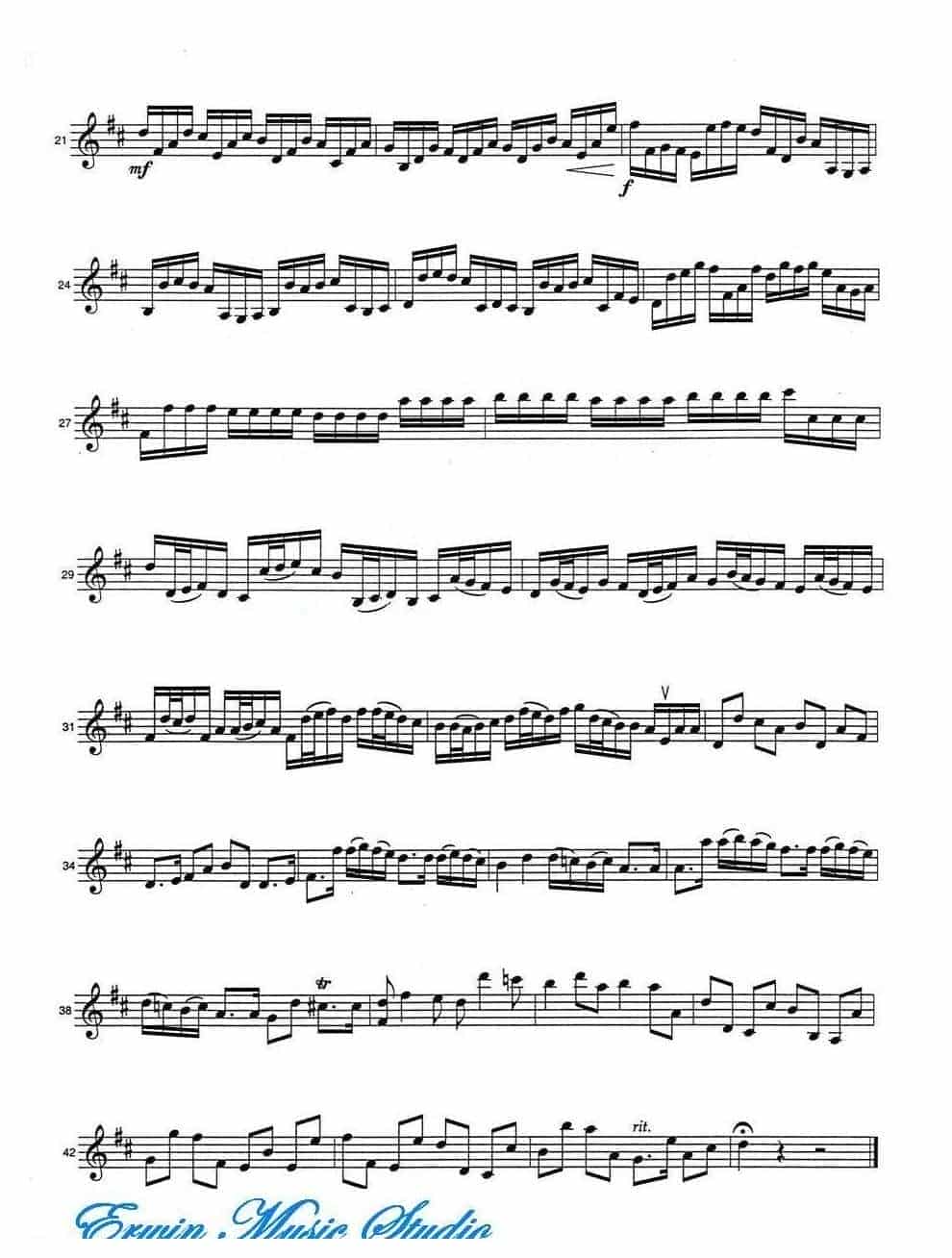 約翰·帕赫贝尔-卡农 弦乐三重奏分谱Violin Johann Pachelbel, Canon_第2张