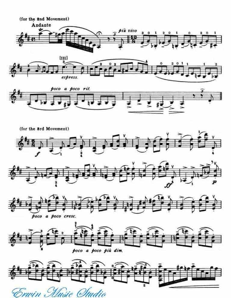 克莱斯勒-贝多芬-小提琴D大 调协奏曲华彩Violin Kreisler Cadenzas_第4张